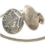 Montre de Poche Homme, Vintage Big H Bronze Montre de Poche à Quartz Style Chinois Animal Pendentif Collier, Cadeau Homme, Harry