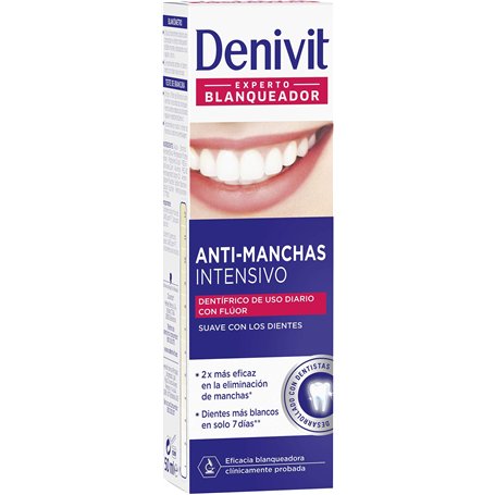 Denivit - Dentifrice anti-taches intensive - 50 ml (pack de 12) Total : 600 ml