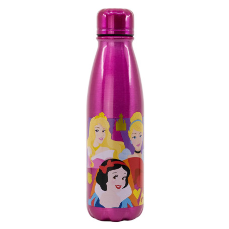 Stor BOUTEILLE EN ALUMINIUM POUR ENFANTS DE 600 ML | DISNEY PRINCESS BRIGHT & BOLD