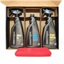 Tecnoxx Kit Pro Moto 3 produits haut de gamme pour le nettoyage et l'entretien des motos Contenant XL de 750 ml avec détergent, 