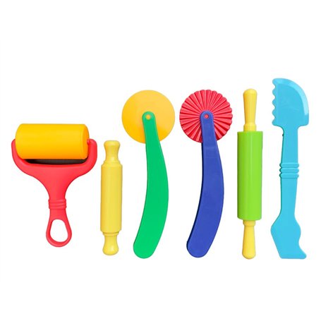 Instruments à Modeler Liderpapel pour pâte à Modeler en Plastique. Boîte de 6 pièces.