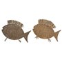 Figurine Décorative Home ESPRIT Naturel Poisson méditerranéen 63 x 5 x 50 cm (2 Unités)