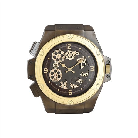 Horloge Murale Home ESPRIT Doré Fer