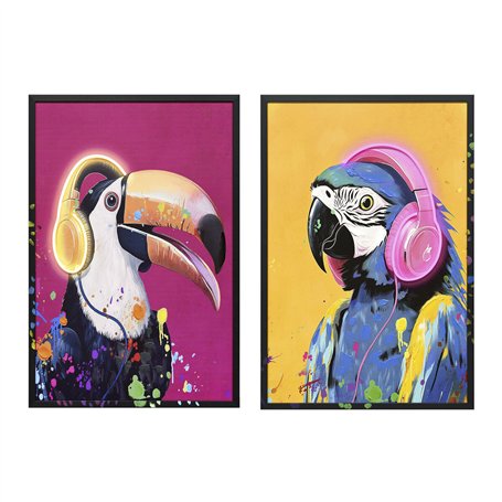 Cadre Home ESPRIT Loft 63 x 3 x 93 cm (2 Unités)