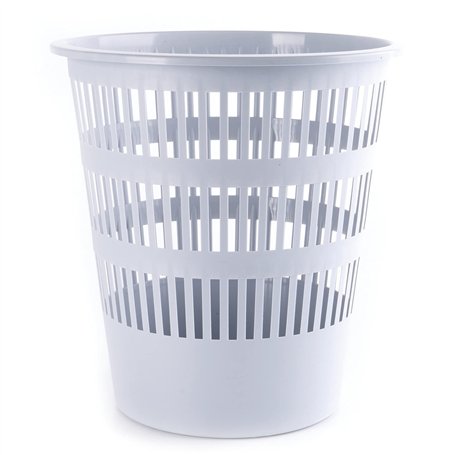 Danube D307–13 Corbeille à papier ajourée 12L Gris