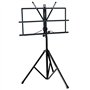 OcioDual Pupitre Musique Pliable 2 en 1, Pupitre Partitions Portable, Support livre, Sac de Transport, Porte Partition en Métal,