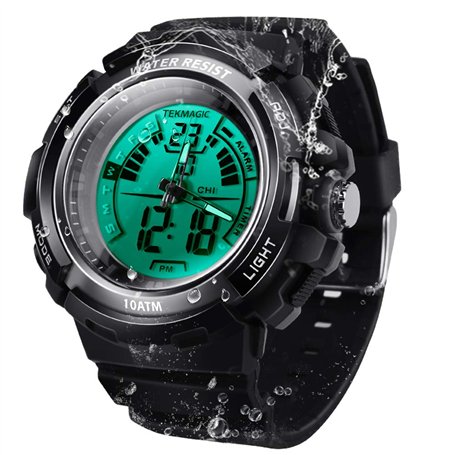 BANGLIN 10 ATM Lumineux Montre étanche de plongée sous-Marine Chronomètre Submersible