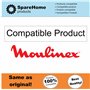 SpareHome® Lot de 10 sacs de rechange multi-couches + 2 microfiltres pour aspirateurs Moulinex Compact Power MO3927PA, MO3953PA,