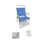 Chaise de Plage Bleu Gris 87 x 56 cm 88 x 56 cm