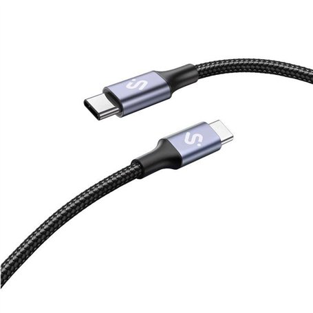 Câble USB-C vers USB-C Subblim SUBCAB-C10001 1 m Noir