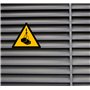 Becral - Autocollant Charge suspendue/Panneau Triangle W015 homologué, ASR A1.3, DIN EN ISO 7010 polyester jaune noir (70 mm - 1