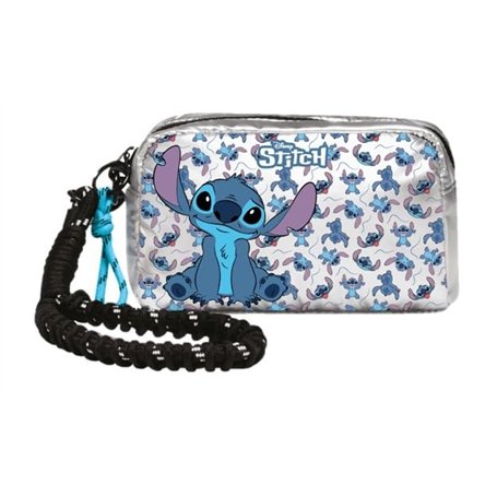 Cerdà Disney Lilo et Stitch Trousse de voyage 22 x 14 x 6 cm - Motif Stitch - Argent