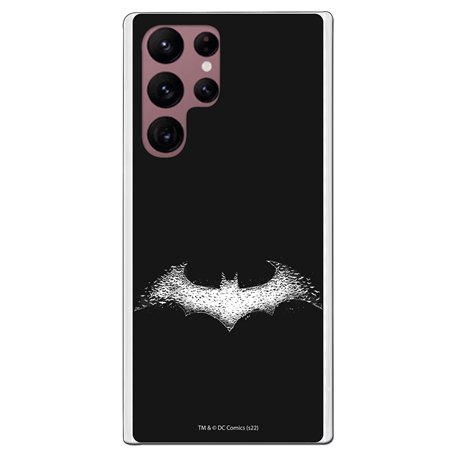 Personalaizer Coque Souple Compatible avec Smartphone Samsung S22 Ultra de Batman en Blanc