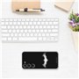 Personalaizer Coque pour Samsung Galaxy S24 - Coque en Silicone TPU Souple Transparente - Motif Batman Logo Blanc
