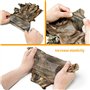 GUGULUZA Gants De Camouflage Chasse, 3D Feuille Ghillie Gants de Camouflage