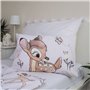 Disney Bambi Parure de lit Bébé 100% Coton - Housse de Couette 100x135 cm + Taie d'oreiller 40x60 cm