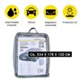 Dunlop Bache Voiture XL - Housse Voiture Universale 534 x 178 x 120 cm - Couverture Imperméable avec Cordon Élastique et Anneaux