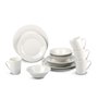 alpina Assiettes Service de Table 4 Personnes - Service d'Assiettes et Bols en Faïence - Assiettes Plates