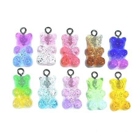 Breloques Gommeuses Colorées de Bonbons