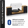 Lenco LS500WD Platine Vinyle stéréo avec Enceintes - Bluetooth - Entraînement par Courroie - Plateau métallique de 280 mm - Préa