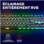 Trust Gaming GXT 871 Zora Clavier Mécanique AZERTY avec Éclairage RGB, Commutateurs Huano Linéaires, Anti-Ghosting N-Key Rollove