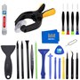 MMOBIEL Kit d'outils professionnels 24 en 1 pour ouverture de Smartphones/Tablettes avec pincettes et tournevis inclus