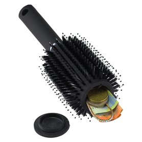 Brosse à Cheveux Ronde de Voyage Evergreen Labs Avec Coffre Fort Discret. Parfait Comme Cachette Secrete Pour L'Argent