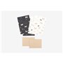 Dailylike Feuilles de papier imprimé pour lettre Daily Dog 13 x 19 cm avec enveloppes de 14 x 10 cm.