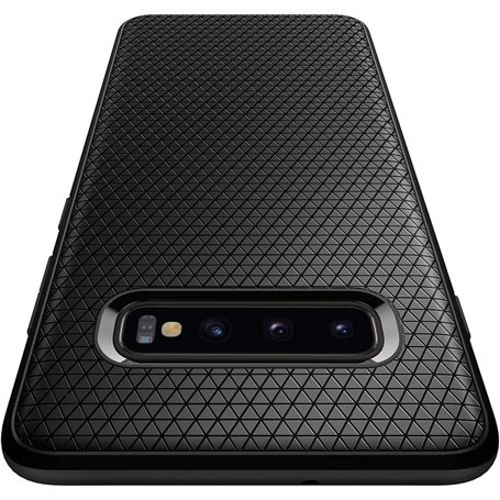 Spigen Liquid Air Coque Compatible avec Samsung Galaxy S10 - Noir Mat