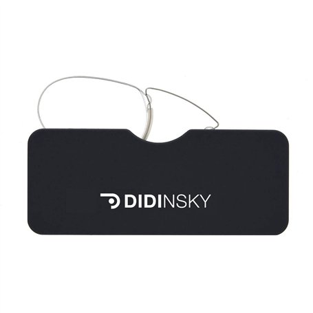 DIDINSKY Lunette Loupe sans Branche pour Hommes et Femmes. Lunettes de vue pour hommes et femmes vintage pour presbyte. Black +1