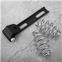 Kuuleyn Ressorts de siège de Moto, Ensemble de Supports de Ressorts de Selle de siège de Moto en Acier Inoxydable pour Bobber