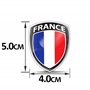 Biomar Labs® 2 x 3D Flexibles Autocollant Badge Stickers Drapeau National France Le Français Emblème Voiture Auto Moto F 145