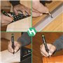 HULKIES Lot de marqueurs 3 en 1 - Marqueur innovant avec 6 mines de rechange - Crayon de chantier avec carquois et taille-crayon