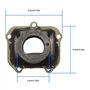 Anlseiod Collecteur d'admission en caoutchouc pour carburateur RS125 2003-2004 RX125 1995-2010 28er 34 mm Dellorto