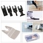 Outil Multifonction Saw Blades Accessoires Kit, CGBOOM 28 Pcs Oscillants Lame de scie universelle pour Fein Multimaster, Dremel,
