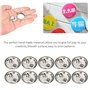 100 Pcs Badges Personnalisés, Jeux de Badges Méta Lliques Broche de Bouton D'insigne Kit de Broche de Bricolage Vierge Médaille 