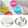 100 Pcs Badges Personnalisés, Jeux de Badges Méta Lliques Broche de Bouton D'insigne Kit de Broche de Bricolage Vierge Médaille 