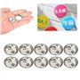 100 Pcs Badges Personnalisés, Jeux de Badges Méta Lliques Broche de Bouton D'insigne Kit de Broche de Bricolage Vierge Médaille 