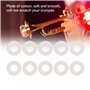 10 Pcs Trompette Rondelles Pad Coton Trompette Valve Feutre Tampons Trompette Feutre Coussin Trompettes Instrument de Musique Ac