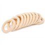 10 Pièces Anneau de Dentition en Bois 65mm Bébé Anneaux de Dentition en Bois Bricolage Anneau de Dentition en érable Bébé Dentit