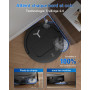 ECOVACS T50 Omni Aspirateur Robot avec Station, Puissance 15000Pa amélioré par T30 Pro Omni, Brosse latérale et serpillière Exte