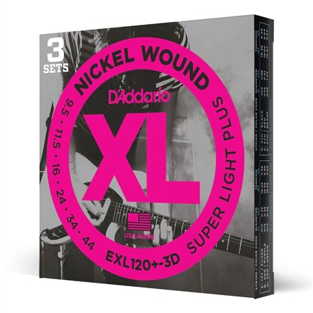 D'Addario EXL120+ Nickel Wound Electric Guitar Strings