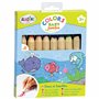 Aladine - 8 Crayons de Couleur Enfant XXL - Gros Crayons de Couleur Bébé - Dès 2 Ans - Épais