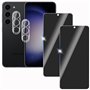 KULAIKE 2 Pièces Anti-Espion Protection Écran Verre Trempé pour Samsung galaxy S23 Plus avec 2 Pièces Protecteur d'objectif de C