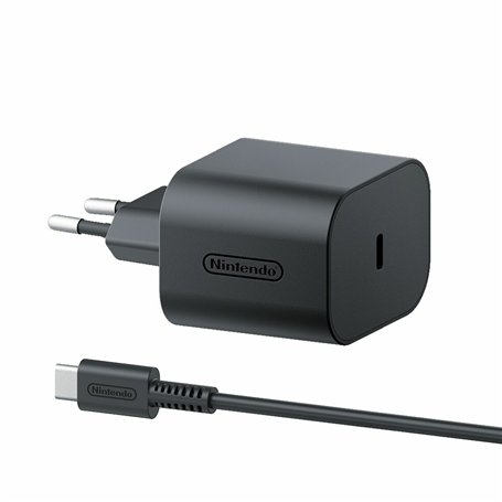 Câble USB Nintendo CARGA N-SWITCH 2 Noir