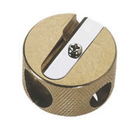 M & R rond en laiton double trou Taille-crayon M & R rond en laiton double trou Taille-crayon