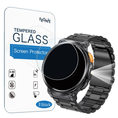 Frgnie Lot de 3 films de protection d'écran en verre compatibles avec la montre intelligente DREMAC FV6 1