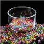 Assortiment de 1020 perles rondes à facettes en cristal - Diamètre 6 mm - Perles de verre colorées - Pour artisanat, bracelets,