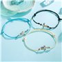 3 pièces boheme tissu cuir tortue bracelet de cheville kit,vintage réglable délicate textile cheville en cuir cordon bracelets c