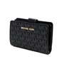 Michael Kors Portefeuille Jet Set de voyage à deux volets pour femme avec fermeture éclair Noir